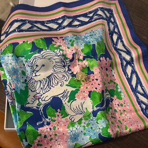 Colorful Lion Print Scarf